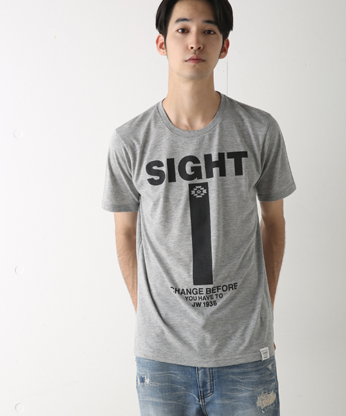 AZUL by moussy(アズールバイマウジー)の「TC天竺SIGHT半袖クルーネックT(Tシャツ/カットソー・メンズ・ライトピンク/ブラック/トップグレー/ホワイト・XX-LARGE/SMALL/X-LARGE/X-SMALL/MEDIUM/LARGE)」の4枚目の写真