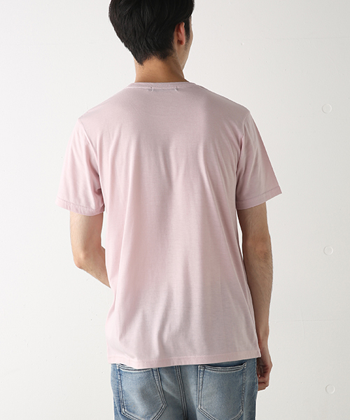 AZUL by moussy(アズールバイマウジー)の「TC天竺SIGHT半袖クルーネックT(Tシャツ/カットソー・メンズ・ライトピンク/ブラック/トップグレー/ホワイト・XX-LARGE/SMALL/X-LARGE/X-SMALL/MEDIUM/LARGE)」の13枚目の写真