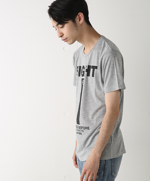 AZUL by moussy(アズールバイマウジー)の「TC天竺SIGHT半袖クルーネックT(Tシャツ/カットソー・メンズ・ライトピンク/ブラック/トップグレー/ホワイト・XX-LARGE/SMALL/X-LARGE/X-SMALL/MEDIUM/LARGE)」の20枚目の写真