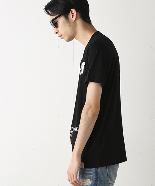 AZUL by moussy(アズールバイマウジー)の「TC天竺SIGHT半袖クルーネックT(Tシャツ/カットソー・メンズ・ライトピンク/ブラック/トップグレー/ホワイト・XX-LARGE/SMALL/X-LARGE/X-SMALL/MEDIUM/LARGE)」の22枚目の写真