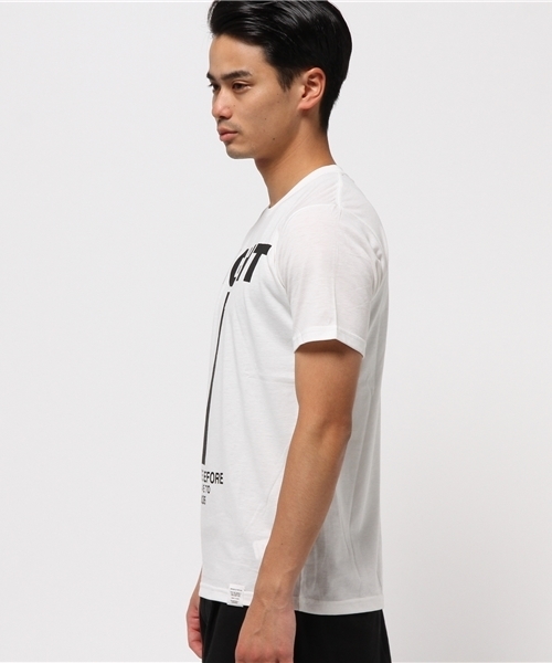 AZUL by moussy(アズールバイマウジー)の「TC天竺SIGHT半袖クルーネックT(Tシャツ/カットソー・メンズ・ライトピンク/ブラック/トップグレー/ホワイト・XX-LARGE/SMALL/X-LARGE/X-SMALL/MEDIUM/LARGE)」の5枚目の写真