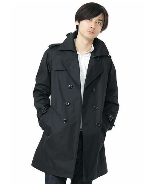 BEAUTY&YOUTH UNITED ARROWS（ビューティーアンドユースユナイテッドアローズ）の「BY I T/C GABER TRENCH◆（トレンチコート・メンズ・ブラック/ベージュ・SMALL/MEDIUM/LARGE）」の2枚目の写真