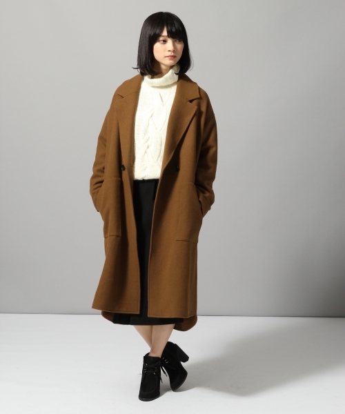 HARE（ハレ）の「フロントタックペンシルスカート(HARE)（スカート・レディース・ブラック/グレー系その他/ブラウン/ブラック系その他・MEDIUM/SMALL）」の5枚目の写真