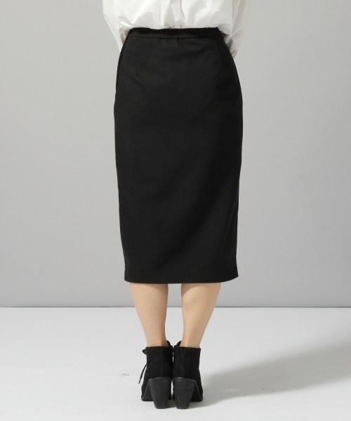 HARE（ハレ）の「フロントタックペンシルスカート(HARE)（スカート・レディース・ブラック/グレー系その他/ブラウン/ブラック系その他・MEDIUM/SMALL）」の10枚目の写真