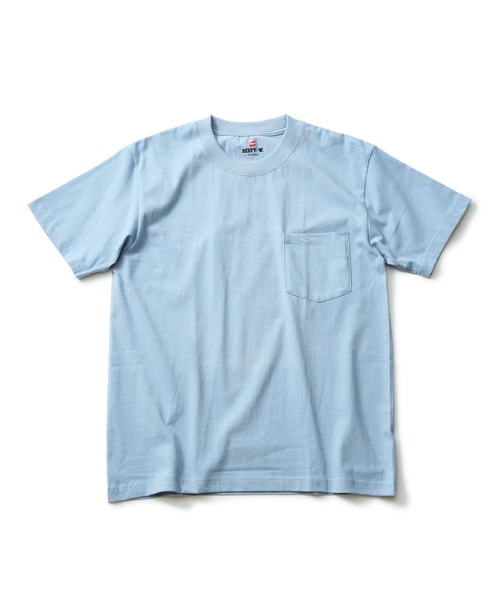 HANES(ヘインズ)の「【HANES】BEEFY-T ポケットTシャツ H5190/ヘインズ/ビーフィー/Tシャツ 無地/ユニセックス ヘビーウェイト(Tシャツ/カットソー・メンズ・ネイビー/ブラック/グレー/ホワイト/ベージュ/ライトピンク/レッド/ライトブルー/チャコールグレー/ダークパープル/ダークグリーン/カーキ/イエロー/レッド系その他/ブルー/グリーン/スミクロ/ライトベージュ・SMALL/LARGE/MEDIUM/X-LARGE/X-SMALL)」の11枚目の写真