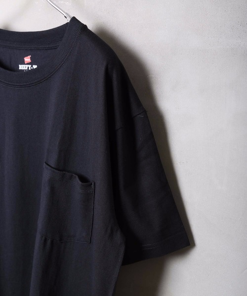 HANES(ヘインズ)の「【HANES】BEEFY-T ポケットTシャツ H5190/ヘインズ/ビーフィー/Tシャツ 無地/ユニセックス ヘビーウェイト(Tシャツ/カットソー・メンズ・ネイビー/ブラック/グレー/ホワイト/ベージュ/ライトピンク/レッド/ライトブルー/チャコールグレー/ダークパープル/ダークグリーン/カーキ/イエロー/レッド系その他/ブルー/グリーン/スミクロ/ライトベージュ・SMALL/LARGE/MEDIUM/X-LARGE/X-SMALL)」の22枚目の写真