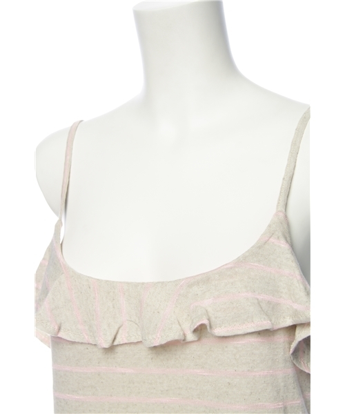 ROSE BUD(ローズバッド)の「STRIPE RUFFLE CAMISOLE(キャミソール・レディース・ナチュラル/グレー/ネイビー・ONE SIZE)」の9枚目の写真
