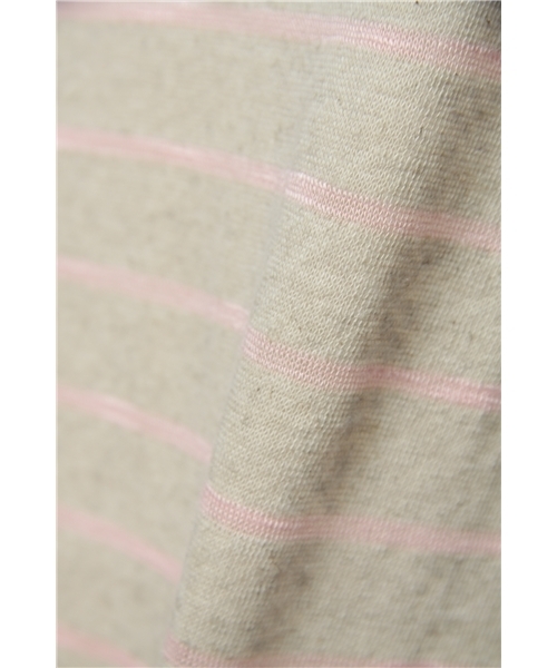 ROSE BUD(ローズバッド)の「STRIPE RUFFLE CAMISOLE(キャミソール・レディース・ナチュラル/グレー/ネイビー・ONE SIZE)」の7枚目の写真