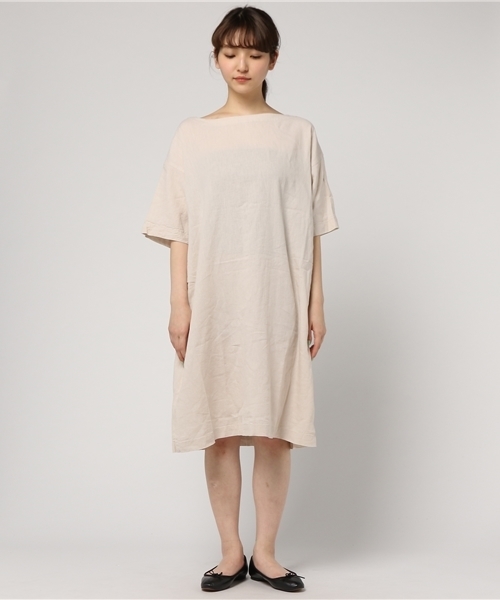 LBC（エルビーシー）の「リネンサックワンピース     （ワンピース・レディース・ライトグレー/イエロー/ネイビー・MEDIUM/LARGE）」の4枚目の写真