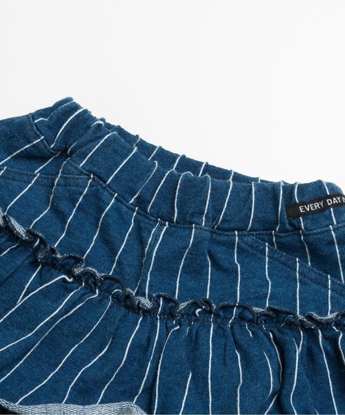 BREEZE（ブリーズ）の「裾フリルショートパンツ（その他パンツ・キッズ・ネイビー/サックスブルー・100/120/140/90/80/130/110）」の7枚目の写真