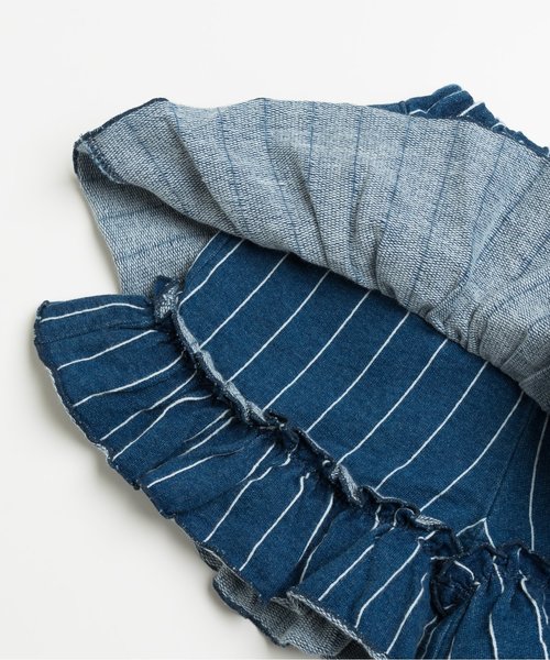 BREEZE（ブリーズ）の「裾フリルショートパンツ（その他パンツ・キッズ・ネイビー/サックスブルー・100/120/140/90/80/130/110）」の4枚目の写真