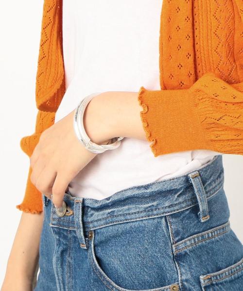 Another Edition（アナザーエディション）の「アイレットボレロ ◆（カーディガン/ボレロ・レディース・オフホワイト/オレンジ・FREE）」の9枚目の写真