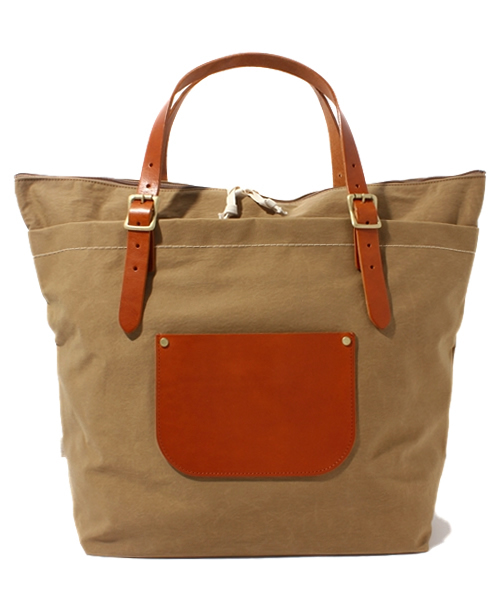 BEAMS(ビームス)の「TLSbySLOWトートL SP(トートバッグ・メンズ・ゴールド/ネイビー/ベージュ・ONE SIZE)」の1枚目の写真