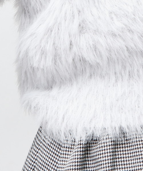 natural couture（ナチュラルクチュール）の「モンスターシャギー前後２ＷＡＹ（カーディガン/ボレロ・レディース・グレー/パープル系その他/ネイビー/ブラック・FREE）」の7枚目の写真