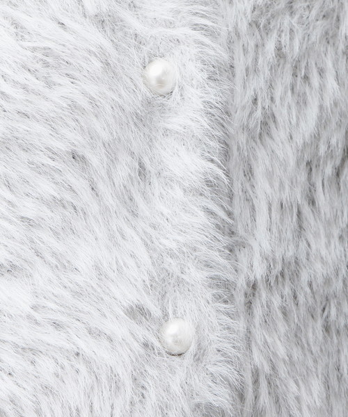 natural couture（ナチュラルクチュール）の「モンスターシャギー前後２ＷＡＹ（カーディガン/ボレロ・レディース・グレー/パープル系その他/ネイビー/ブラック・FREE）」の18枚目の写真