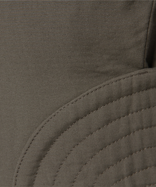 muller of yoshiokubo（ミュラーオブヨシオクボ）の「【muller of yoshiokubo】　Lace up dress MLF17602-A（ワンピース・レディース・カーキ/ブラック・38）」の6枚目の写真