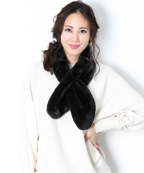 ★SS06-490 【美品】　SOBOL ファー　マフラー　人工繁殖 フェイクファーマフラー（マフラー）｜sankyo shokai（サンキョウ