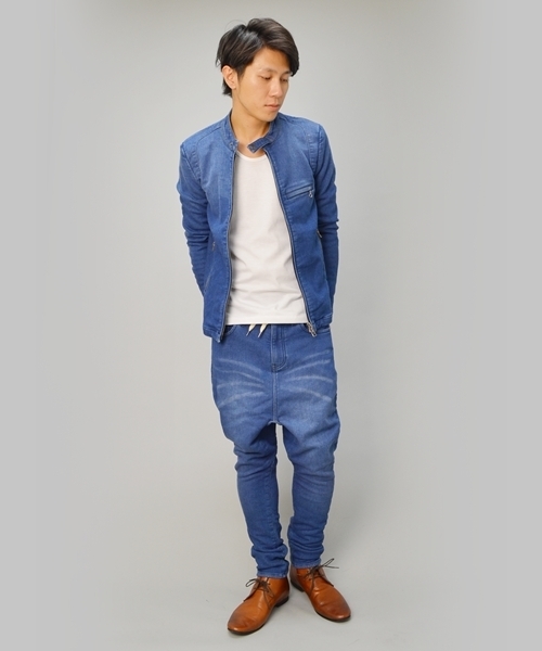 SHIPS JET BLUE(シップスジェットブルー)の「JB: イージー インディゴ/スウェットサルエル■(その他パンツ・メンズ・ネイビー/ライトブルー・SMALL/MEDIUM/LARGE)」の13枚目の写真