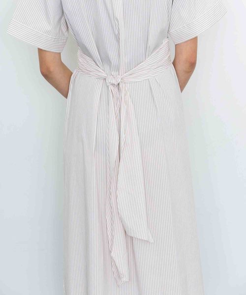 セール ワンピース ダブルコットンベルテッドシャツワンピース ワンピース ワンピース City シティ のファッション