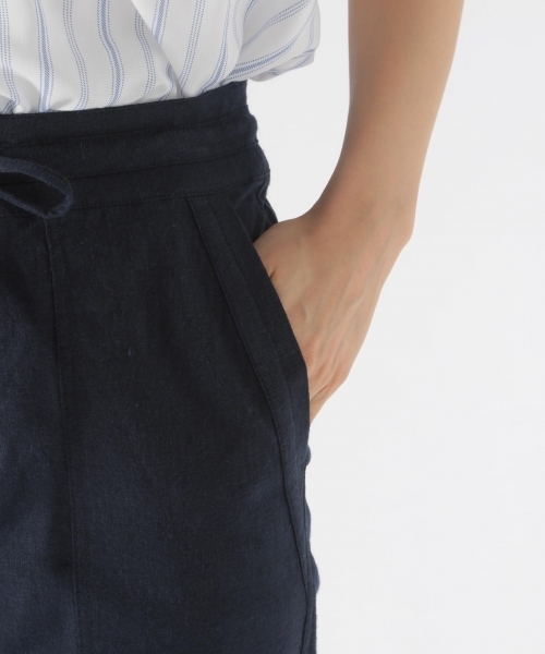 BAYFLOW（ベイフロー）の「BAYFLOW／Nリネンストレッチパンツ 18SS（その他パンツ・レディース・ネイビー/グレー/ブラック/カーキ・MEDIUM/X-SMALL/LARGE/SMALL）」の15枚目の写真