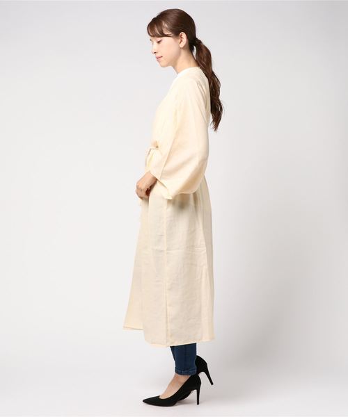 Re:EDIT（リエディ）の「ベルトロープ付きキモノスリーブガウンカーディガン（カーディガン/ボレロ・レディース・ブラック/ベージュ/カーキ/マスタード/モカ・MEDIUM/LARGE）」の6枚目の写真