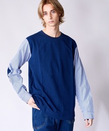 rehacer | rehacer : Fusion Stripe  SW / フュージョン ストライプ  プルオーバースウェット  カットソー(Tシャツ/カットソー)