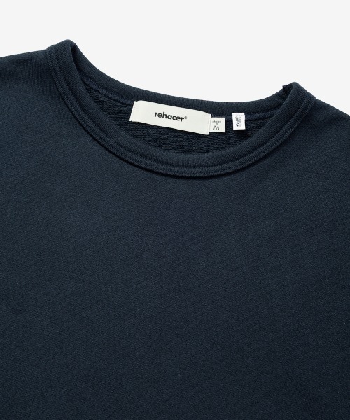 rehacer(レアセル)の「rehacer : Fusion Stripe SW CS / フュージョン ストライプ スウェット カットソー メイドインジャパン(Tシャツ/カットソー・メンズ・ブラック/グレー/ネイビー・SMALL/MEDIUM/LARGE/X-LARGE)」の14枚目の写真