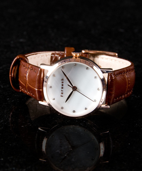 おしゃれスタ（オシャレスタ）の「【XROSS RAY】レザ-ベルト　ウオッチ（アナログ腕時計・レディース・ホワイト系その他/ブラック/ブラック系その他/ブラック系その他2/レッド/レッド系その他/レッド系その他2/ブラウン/ブラウン系その他/ブラウン系その他2/ピンク/パープル/ネイビー/オフホワイト/ホワイト系その他2/グリーン/ブラウン系その他3・FREE）」の8枚目の写真