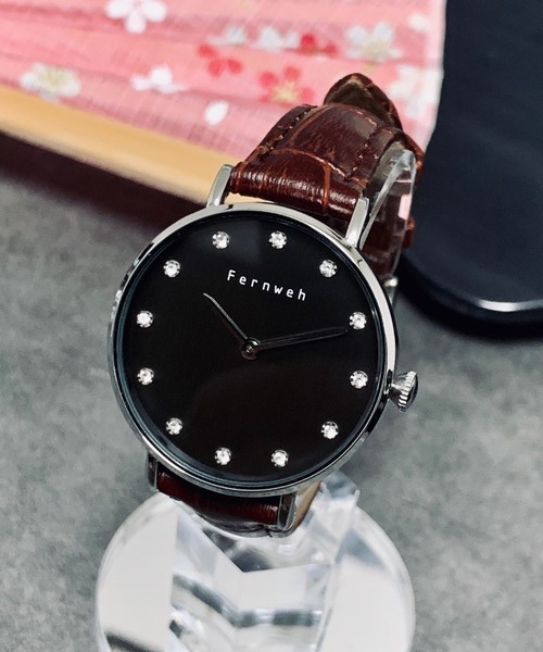 おしゃれスタ（オシャレスタ）の「【XROSS RAY】レザ-ベルト　ウオッチ（アナログ腕時計・レディース・ホワイト系その他/ブラック/ブラック系その他/ブラック系その他2/レッド/レッド系その他/レッド系その他2/ブラウン/ブラウン系その他/ブラウン系その他2/ピンク/パープル/ネイビー/オフホワイト/ホワイト系その他2/グリーン/ブラウン系その他3・FREE）」の11枚目の写真