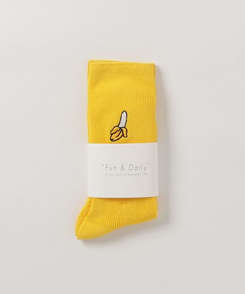 Fun & Daily（ファンアンドデイリー）の「F&D : フルーツカラーソックス（ソックス/靴下・レディース・グリーン/レッド/イエロー・FREE）」の4枚目の写真