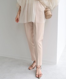andme | ストレッチ美脚きれいめテーパードパンツ センタープレスパンツ ウエストゴム(スラックス)