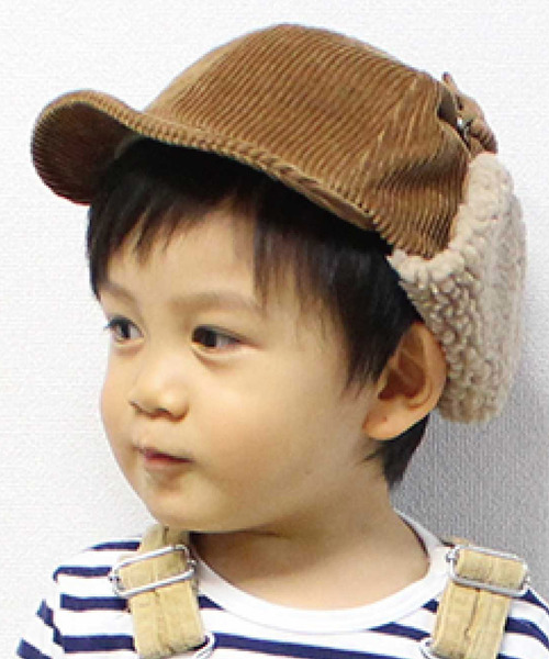 GRIN BUDDY（グリンバディ）の「【GRIN BUDDY(グリンバディ)】フライトボアキャップ/Flight Cap（キャップ・キッズ・ブラック/ネイビー/キャメル・52/54）」の3枚目の写真