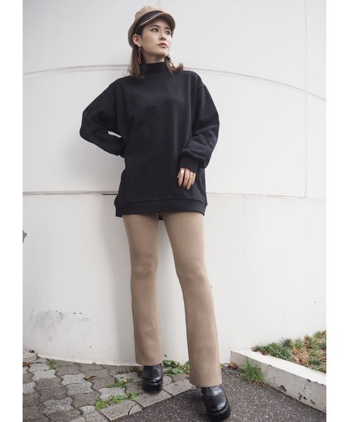 MURUA(ムルーア)の「リブニットトラウザー(その他パンツ・レディース・ブラック/ベージュ/ブラウン/オレンジ・FREE)」の19枚目の写真