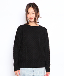 X-girl | CABLE KNIT TOP(ニット/セーター)
