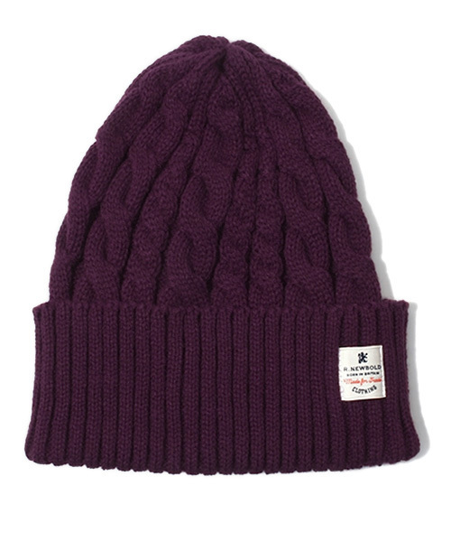 R.NEWBOLD（アールニューボールド）の「KNIT CAP/235420（ニットキャップ/ビーニー・メンズ・ブラック/ブラウン/ネイビー/バーガンディー・FREE）」の4枚目の写真
