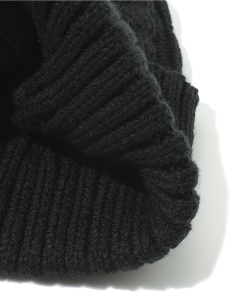R.NEWBOLD（アールニューボールド）の「KNIT CAP/235420（ニットキャップ/ビーニー・メンズ・ブラック/ブラウン/ネイビー/バーガンディー・FREE）」の6枚目の写真