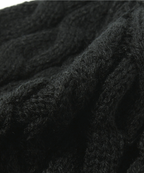 R.NEWBOLD（アールニューボールド）の「KNIT CAP/235420（ニットキャップ/ビーニー・メンズ・ブラック/ブラウン/ネイビー/バーガンディー・FREE）」の8枚目の写真