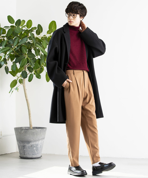 WEGO（ウィゴー）の「WEGO/起毛ストレッチペグトップスラックス（スラックス・メンズ・ブラック/キャメル・SMALL/MEDIUM/LARGE）」の10枚目の写真