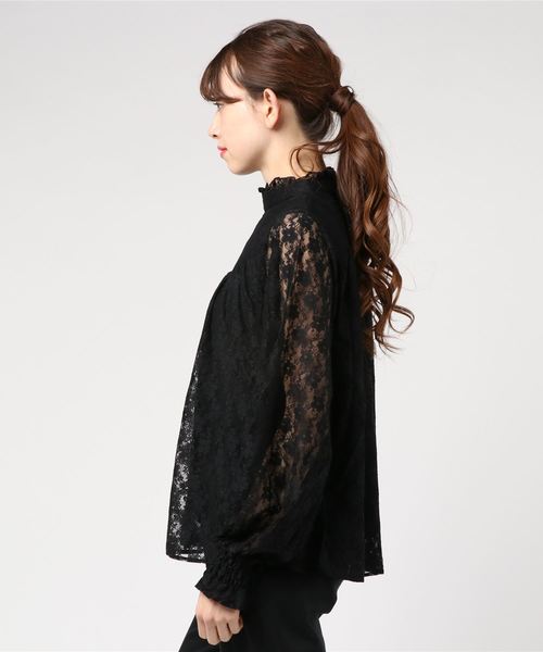 tiptop（ティップトップ）の「プチハイネックブラウス（シャツ/ブラウス・レディース・ブラック/オフホワイト/グリーン/ダークグレー/ホワイト系その他/キナリ/ブラウン/ブルー・FREE）」の12枚目の写真