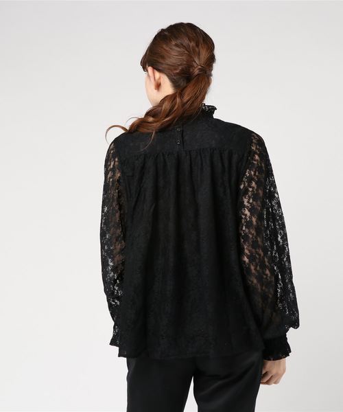 tiptop（ティップトップ）の「プチハイネックブラウス（シャツ/ブラウス・レディース・ブラック/オフホワイト/グリーン/ダークグレー/ホワイト系その他/キナリ/ブラウン/ブルー・FREE）」の16枚目の写真