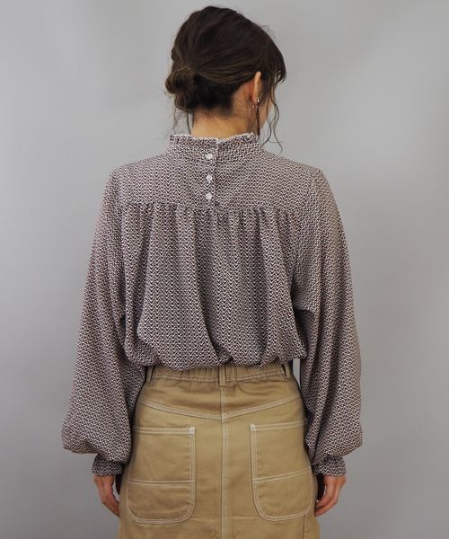 tiptop（ティップトップ）の「プチハイネックブラウス（シャツ/ブラウス・レディース・ブラック/オフホワイト/グリーン/ダークグレー/ホワイト系その他/キナリ/ブラウン/ブルー・FREE）」の17枚目の写真