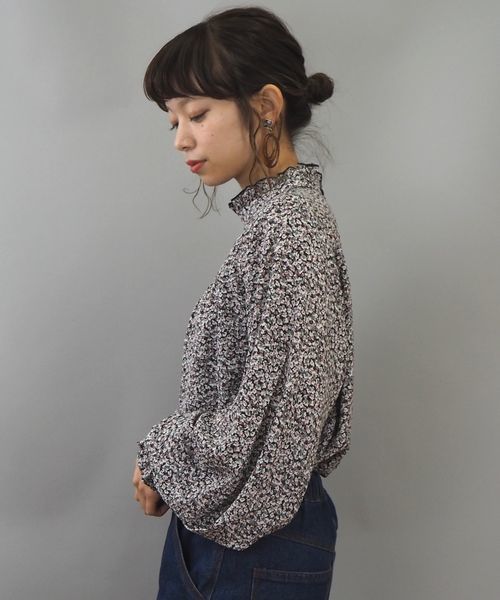 tiptop（ティップトップ）の「プチハイネックブラウス（シャツ/ブラウス・レディース・ブラック/オフホワイト/グリーン/ダークグレー/ホワイト系その他/キナリ/ブラウン/ブルー・FREE）」の14枚目の写真