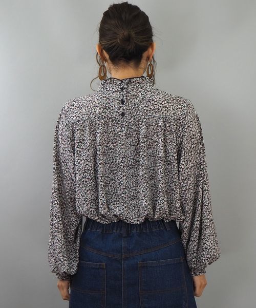 tiptop（ティップトップ）の「プチハイネックブラウス（シャツ/ブラウス・レディース・ブラック/オフホワイト/グリーン/ダークグレー/ホワイト系その他/キナリ/ブラウン/ブルー・FREE）」の18枚目の写真