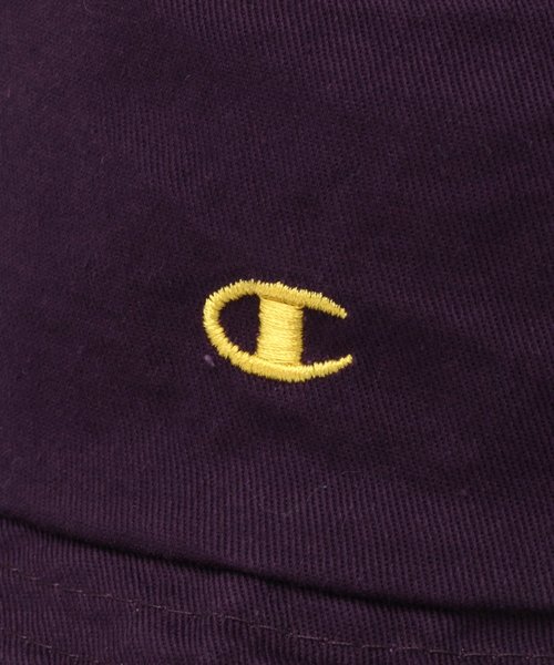 Champion（チャンピオン）の「【Champion(チャンピオン)】ツイルロゴバケットハット（ハット・メンズ・ブラック/ライトベージュ/パープル・FREE）」の10枚目の写真