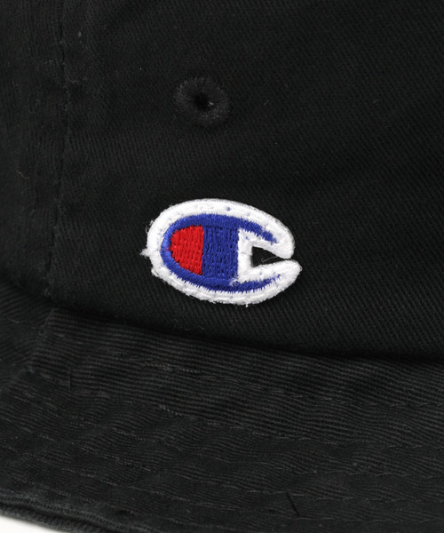 Champion（チャンピオン）の「【Champion(チャンピオン)】ツイルロゴバケットハット（ハット・メンズ・ブラック/ライトベージュ/パープル・FREE）」の11枚目の写真