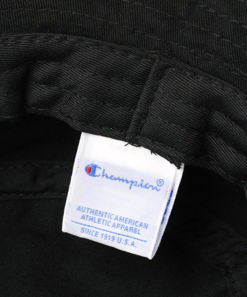Champion（チャンピオン）の「【Champion(チャンピオン)】ツイルロゴバケットハット（ハット・メンズ・ブラック/ライトベージュ/パープル・FREE）」の12枚目の写真