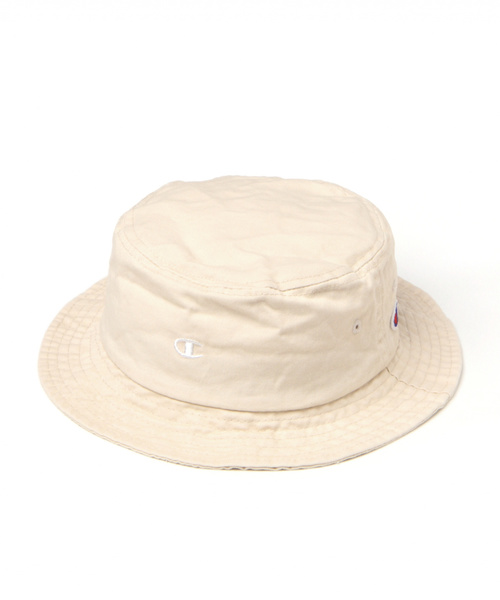 Champion（チャンピオン）の「【Champion(チャンピオン)】ツイルロゴバケットハット（ハット・メンズ・ブラック/ライトベージュ/パープル・FREE）」の13枚目の写真