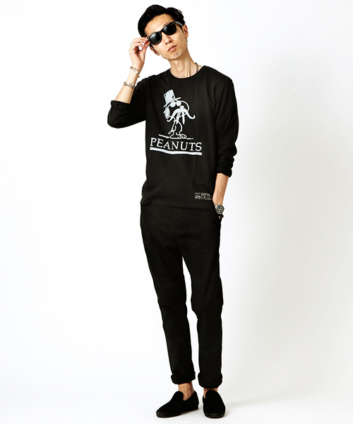 BEAMS T(ビームスティー)の「【SPECIAL PRICE】PEANUTS×BEAMS T / MUSTA LS(Tシャツ/カットソー・メンズ・ホワイト/ブラック・X-SMALL/SMALL/MEDIUM/LARGE)」の14枚目の写真