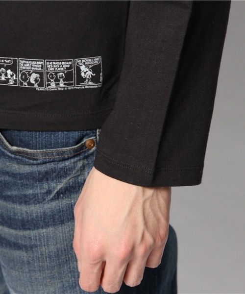 BEAMS T(ビームスティー)の「【SPECIAL PRICE】PEANUTS×BEAMS T / MUSTA LS(Tシャツ/カットソー・メンズ・ホワイト/ブラック・X-SMALL/SMALL/MEDIUM/LARGE)」の6枚目の写真
