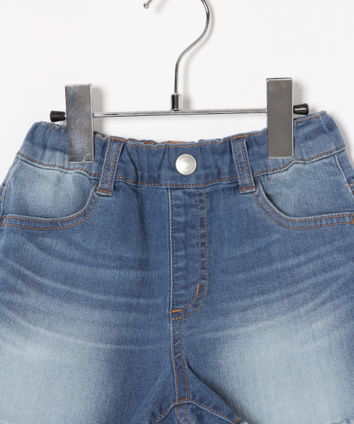 GLOBAL WORK（グローバルワーク）の「【キッズ】デニムコンパクトショーツ/821241（その他パンツ・キッズ・ネイビー/ブルー・SMALL/MEDIUM/LARGE/X-LARGE/XX-LARGE）」の4枚目の写真